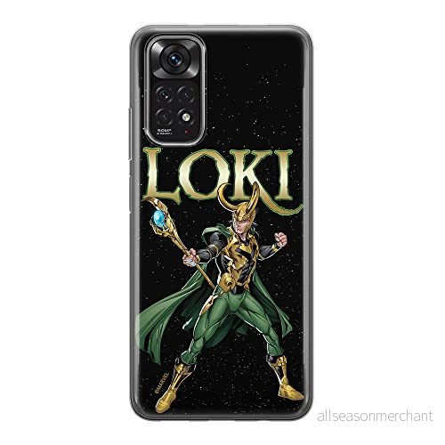 ERT GROUP mobiltelefonfodral för Xiaomi REDMI NOTE 11S 4G / 11 originalt och officiellt licensierat Marvel mönster Loki 002, fodral tillverkad av TPU plast 5905511565688