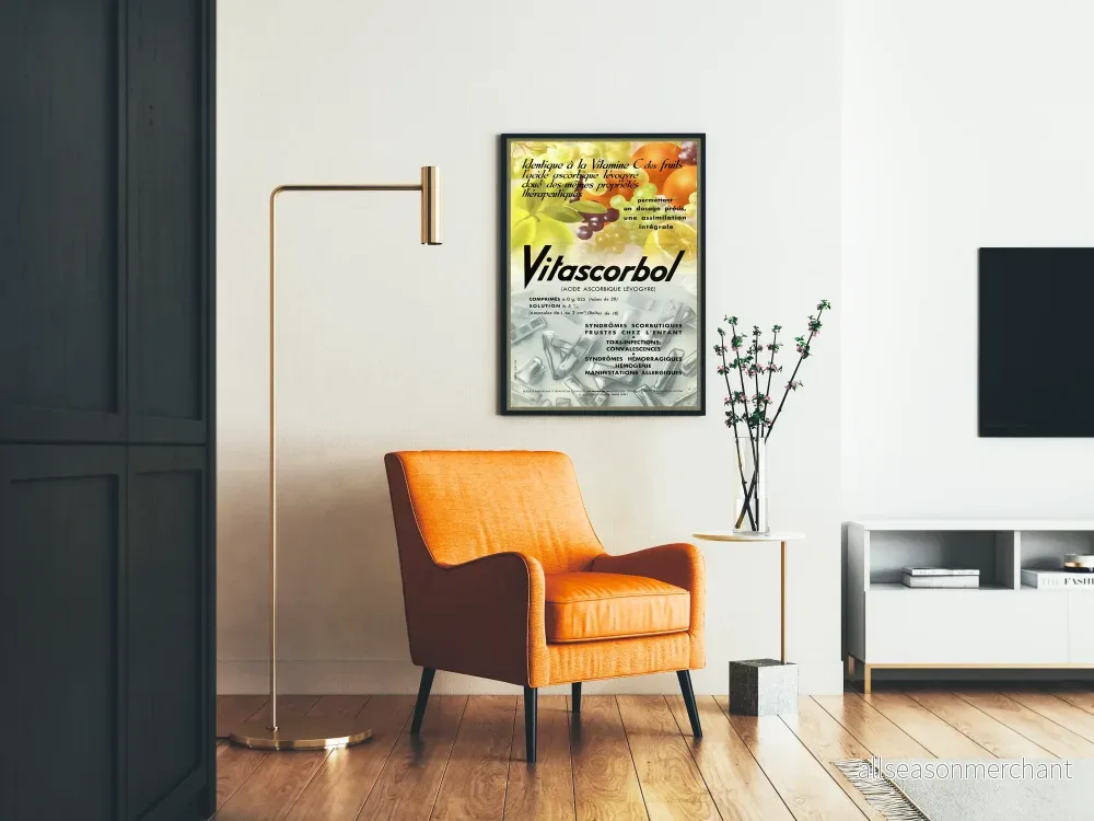 Vintageposter Vitascorbol askorbinsyra vänstervridande - Bild 2