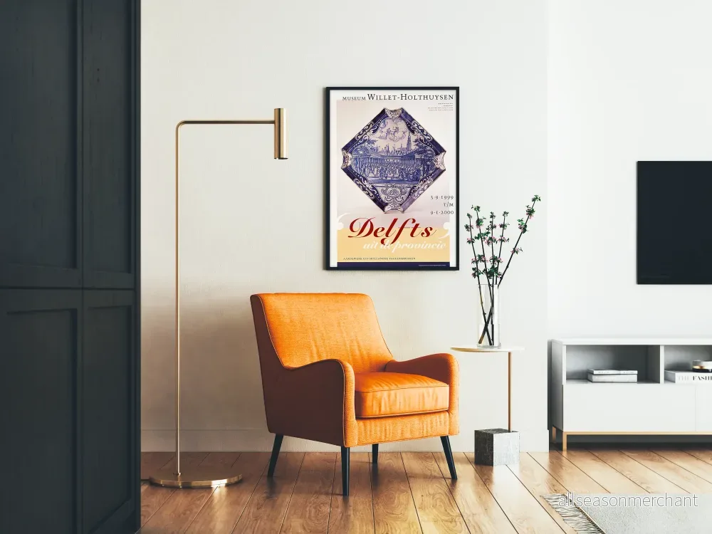 Vintageposter Delfts terrakotta - Keramisk väggdekoration - Bild 2