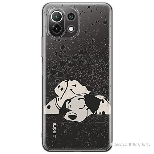 ERT GROUP mobiltelefonfodral för Xiaomi 11 LITE 4G/5G originalt och officiellt licensierat Disney mönster Dalmatian 003, gedeeltelijk transparant 5903932697391