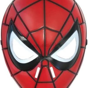 Rubie’s officiella kostymtillbehör Spiderman mask, halvmask, formad, för barn, en storlek, röd halloween 82686356343