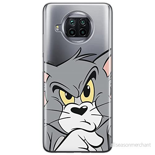 ERT GROUP mobiltelefonfodral för Xiaomi MI 10T LITE/REDMI NOTE 9 PRO 5G originalt och officiellt licensierat Tom and Jerry mönster 001, gedeeltelijk transparant 5903537156415