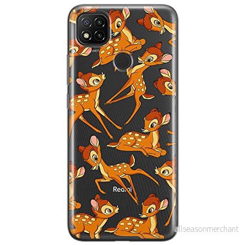 ERT GROUP mobiltelefonfodral för Xiaomi REDMI 9C originalt och officiellt licensierat Disney mönster Bambi 017 optimalt anpassad till formen på mobiltelefonen, gedeeltelijk transparant 5905131799180