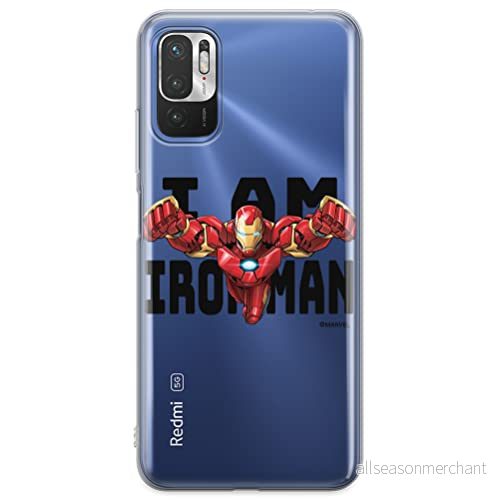ERT GROUP mobiel telefoonhoesje voor Xiaomi REDMI NOTE 10 5G / POCO M3 PRO origineel en officieel erkend Marvel patroon Iron Man 028 aangepast aan de vorm van mobiele telefoon, gedeeltelijk bedrukt 5904805141676