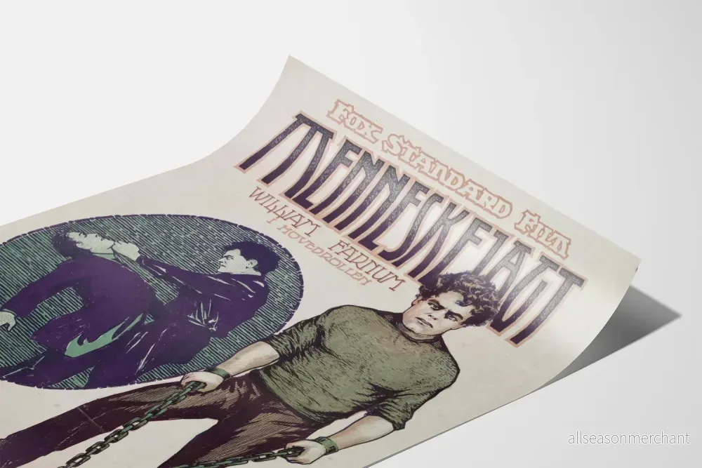 Vintagefilmposter Menneskejagt - Väggdekoration för dramatisk filmbiograf - Bild 3