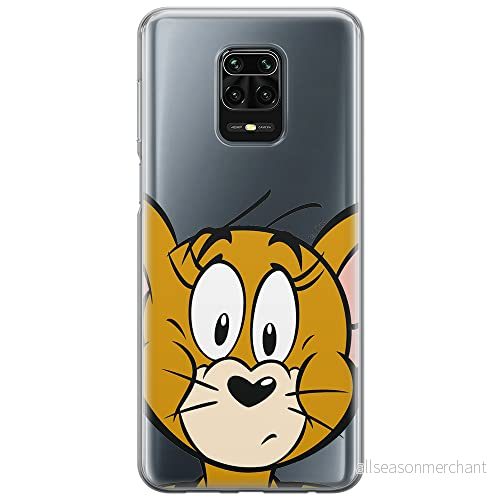 ERT GROUP mobiltelefonfodral för Xiaomi REDMI NOTE 9 PRO/ 9S originalt och officiellt licensierat Tom and Jerry mönster 002 anpassad till formen på mobiltelefonen, gedeeltelijk transparant 5903040318126