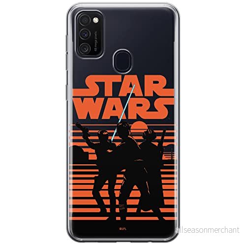 ERT GROUP mobiltelefonfodral för Samsung M21 originalt och officiellt licensierat Star Wars mönster 026 optimalt anpassad till formen på mobiltelefonen, gedeeltelijk transparant 5903537838755