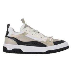 Armani Exchange Damanka, logo Charm, laminerade detaljer sneakers, Black Mud, 35.5 EU 8058997244428