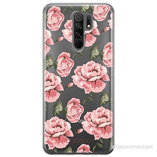 ERT GROUP mobiltelefonfodral för Xiaomi REDMI 9 originalt och officiellt licensierat Babaco mönster Flowers 013 optimalt anpassad till formen på mobiltelefonen, gedeeltelijk transparant 5903932611595