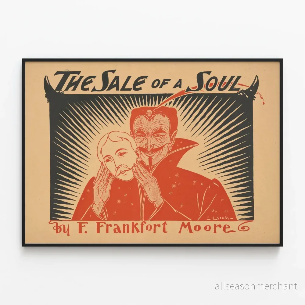 Vintageposter The Sale of a Soul av F. Frankfort Moore