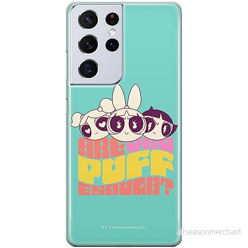 ERT GROUP mobiltelefonfodral för Samsung S21 ULTRA originalt och officiellt licensierat The Powerpuff Girls mönster 043, fodral tillverkad av TPU plast 5905511986766
