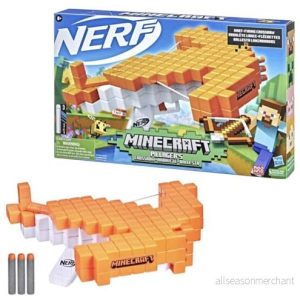 Nerf Minecraft Pillager’s Crossbow, armborst med pilar, fungerande armborst, flerfärgad, inkluderar 3 officiella Elite pilar 5010994125752 Nerf Minecraft Pillager’s Crossbow, armborst med pilar, fungerande armborst, flerfärgad, inkluderar 3 officiella Elite pilar 5010994125752