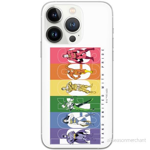 ERT GROUP mobiltelefonfodral för Iphone 13 PRO originalt och officiellt licensierat DC mönster Justice League 008 optimalt anpassad till formen på mobiltelefonen, fodral tillverkad av TPU plast 5905511999308
