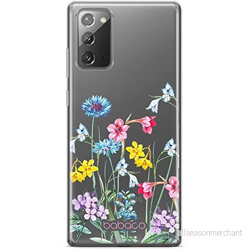 ERT GROUP mobiltelefonfodral för Samsung GALAXY NOTE 20 originalt och officiellt licensierat Babaco mönster Flowers 040 optimalt anpassad till formen på mobiltelefonen, gedeeltelijk transparant 5905131310378