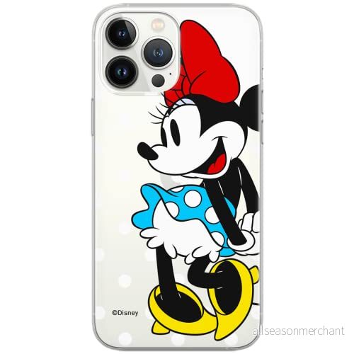 ERT GROUP mobiltelefonfodral för Huawei P30 Lite originalt och officiellt licensierat Disney mönster Minnie 034 Vit optimalt anpassad till formen på mobiltelefonen, gedeeltelijk transparant 5902980424362