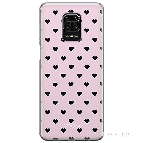 ERT GROUP mobiltelefonfodral för Xiaomi REDMI NOTE 9 PRO/ 9S originalt och officiellt licensierat Babaco mönster Hearts 003 anpassad till formen på mobiltelefonen, fodral tillverkad av TPU plast 5903040314371