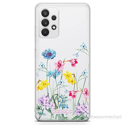 ERT GROUP mobiltelefonfodral för Samsung A32 4G LTE originalt och officiellt licensierat Babaco mönster Flowers 040 optimalt anpassad till formen på mobiltelefonen, gedeeltelijk transparant 5905131311139