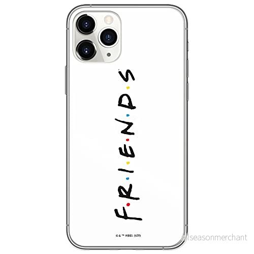 ERT GROUP mobiltelefonfodral för Apple Iphone 11 PRO MAX originalt och officiellt licensierat Friends mönster 003 Vit optimalt anpassad till formen på mobiltelefonen, fodral tillverkad av TPU plast 5903932261677