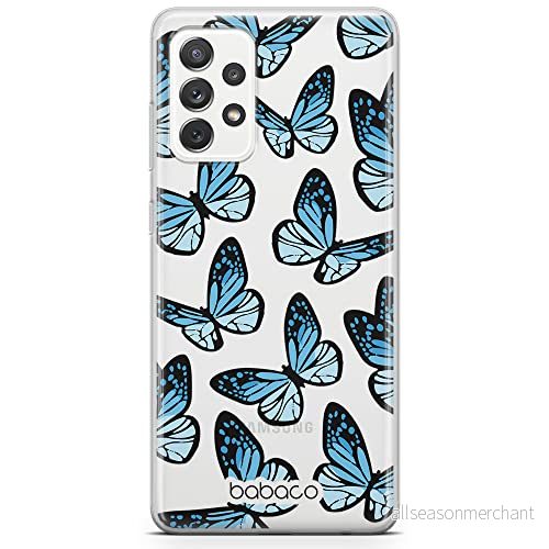 ERT GROUP mobiltelefonfodral för Samsung A33 5G originalt och officiellt licensierat Babaco mönster Butterflies 002 optimalt anpassad till formen på mobiltelefonen, gedeeltelijk transparant 5904805725814
