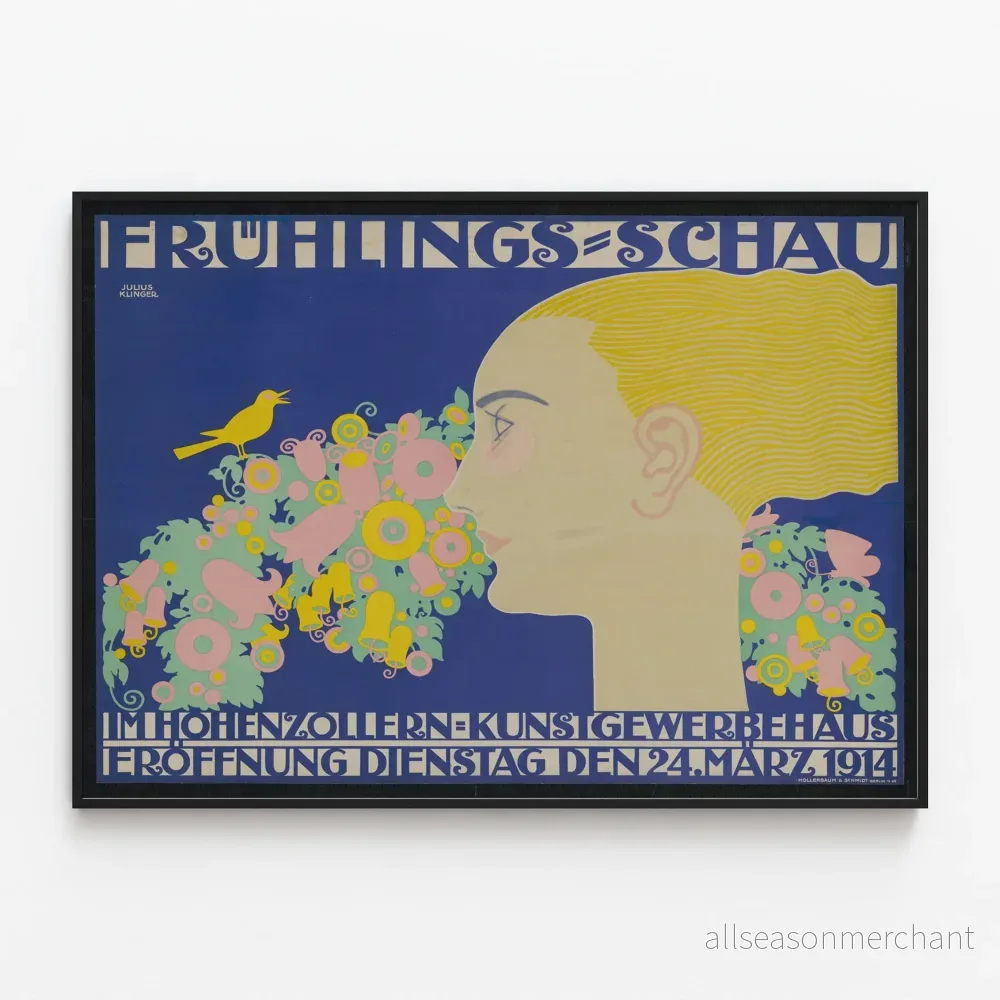 Dekorativ poster Art Nouveau - Vårutställning 1914