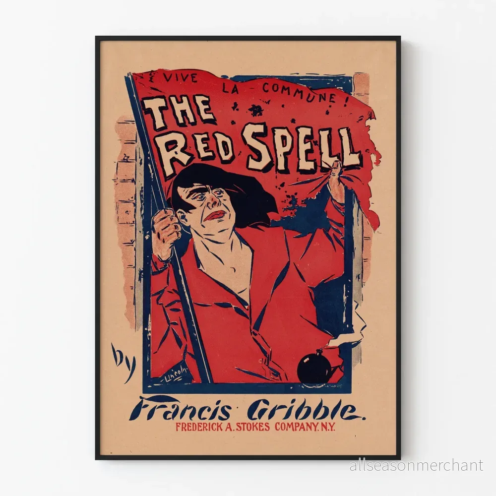 Vintageposter The Red Spell av Francis Gribble