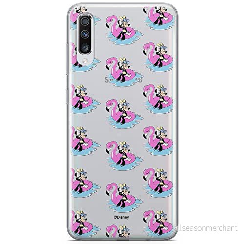 ERT GROUP mobiltelefonfodral för Samsung A70 originalt och officiellt licensierat Disney mönster Minnie 023 optimalt anpassad till formen på mobiltelefonen, gedeeltelijk transparant 5902980410525
