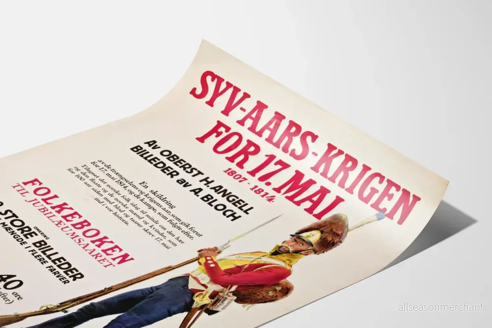 Historisk affisch Syv-Aars-Krigen för väggdekoration - Bild 3