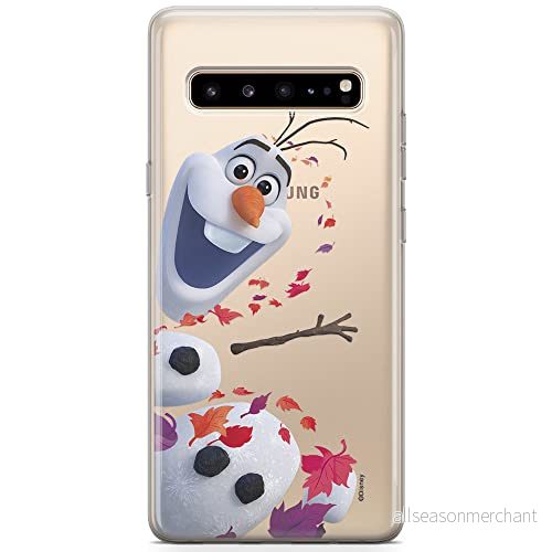 ERT GROUP Mobiltelefonskal för Samsung S10 5G original och officiellt licensierat Disney mönster Frozen 2 003 optimalt anpassat till mobiltelefonens form, delvis transparent 5904805500046