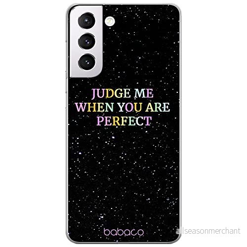 ERT GROUP mobiltelefonfodral för Samsung S21 originalt och officiellt licensierat Babaco mönster Judge me 002 optimalt anpassad till formen på mobiltelefonen, fodral tillverkad av TPU plast 5903932903676