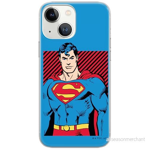 ERT GROUP mobiltelefonfodral för Iphone 13 MINI originalt och officiellt licensierat DC mönster Superman 029 optimalt anpassad till formen på mobiltelefonen, fodral tillverkad av TPU plast 5905131569509
