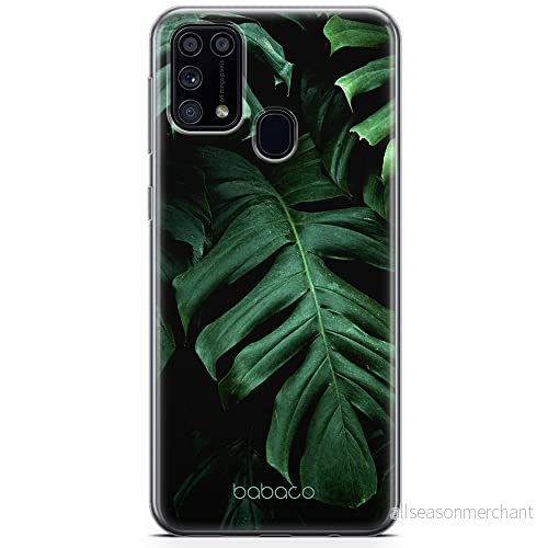 ERT GROUP mobiltelefonfodral för Samsung M31 originalt och officiellt licensierat Babaco mönster Plants 003 Vit optimalt anpassad till formen på mobiltelefonen, fodral tillverkad av TPU plast 5904805313103