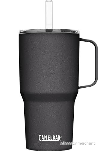 CAMELBAK Sugrör Mugg Vakuum Isolerat Rostfritt Stål Vardagliga Dryckesvaror 710 ml, Svart 886798049465