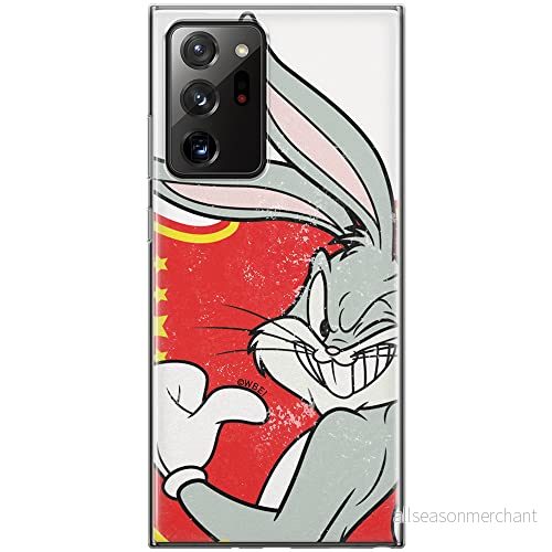 ERT GROUP mobiltelefonfodral för Samsung GALAXY NOTE 20 ULTRA originalt och officiellt licensierat Looney Tunes mönster Bugs 010 anpassad till formen på mobiltelefonen, fodral tillverkad av TPU plast 5903040362716