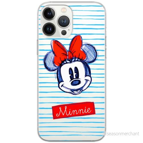 ERT GROUP mobiltelefonfodral för Huawei P30 originalt och officiellt licensierat Disney mönster Minnie 011 Vit optimalt anpassad till formen på mobiltelefonen, gedeeltelijk transparant 5903040686294