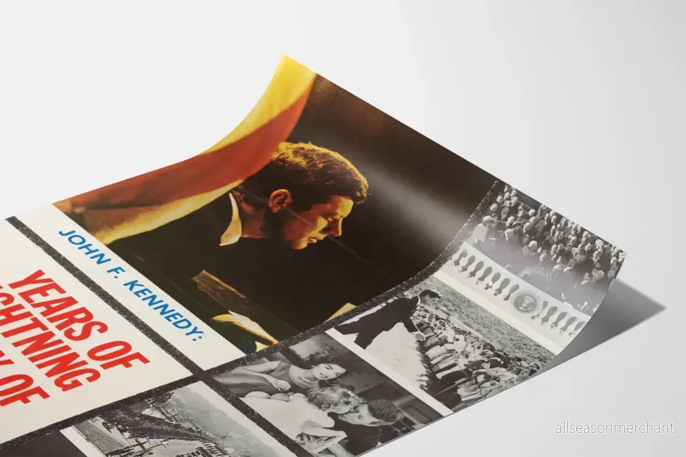 Vintageposter John F. Kennedy År av blixtar, dag av trummor - Bild 3