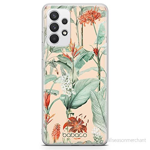 ERT GROUP mobiltelefonfodral för Samsung A32 4G LTE originalt och officiellt licensierat Babaco mönster Flowers 048 optimalt anpassad till formen på mobiltelefonen, fodral tillverkad av TPU plast 5905131338914