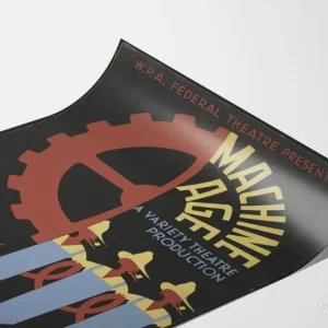 Vintage dekorativ poster av föreställningen Machine Age på Majestic Theatre - Bild 3