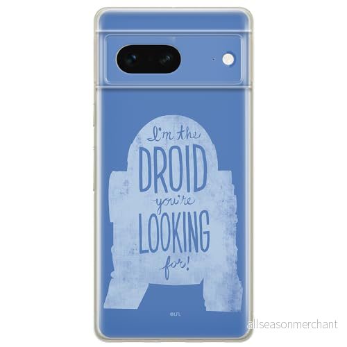 ERT GROUP mobiltelefonfodral för Google PIXEL 7 originalt och officiellt licensierat Star Wars mönster R2D2 006 optimalt anpassad till formen på mobiltelefonen, fodral tillverkad av TPU plast 5905795145118