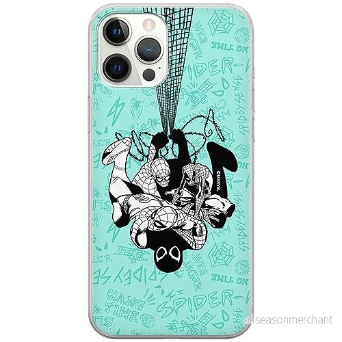 ERT GROUP mobiltelefonfodral för Iphone 12 PRO MAX originalt och officiellt licensierat Marvel mönster Spider Man 043 optimalt anpassad till formen på mobiltelefonen, fodral tillverkad av TPU plast 5905795019662