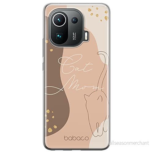ERT GROUP mobiltelefonfodral för Xiaomi MI 11 PRO originalt och officiellt licensierat Babaco mönster Cats 006 optimalt anpassad till formen på mobiltelefonen, fodral tillverkad av TPU plast 5905131059239