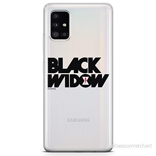 ERT GROUP mobiltelefonfodral för Samsung A51 5G originalt och officiellt licensierat Marvel mönster Black Widow 010 optimalt anpassad till formen på mobiltelefonen, gedeeltelijk transparant 5904805448164