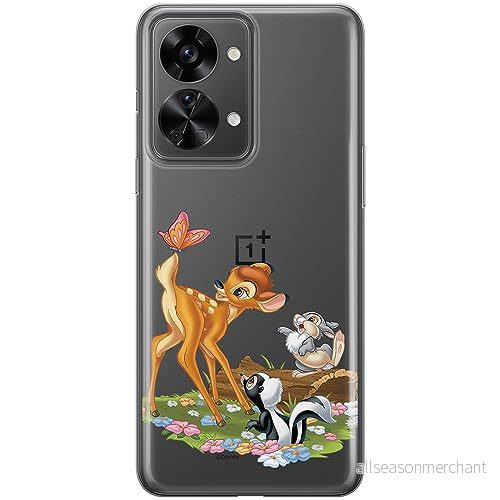 ERT GROUP mobiltelefonfodral för OnePlus NORD 2T 5G originalt och officiellt licensierat Disney mönster Bambi & Friends 002 optimalt anpassad till formen på mobiltelefonen, gedeeltelijk transparant 5905511990305
