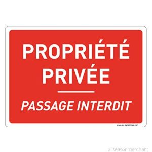 AUA SIGNALETIQUE skyltskylt med rundade hörn privat egendom förbjuden passage 490 x 350 mm, vinyl självhäftande 3666180399623 AUA SIGNALETIQUE skyltskylt med rundade hörn privat egendom förbjuden passage 490 x 350 mm, vinyl självhäftande 3666180399623