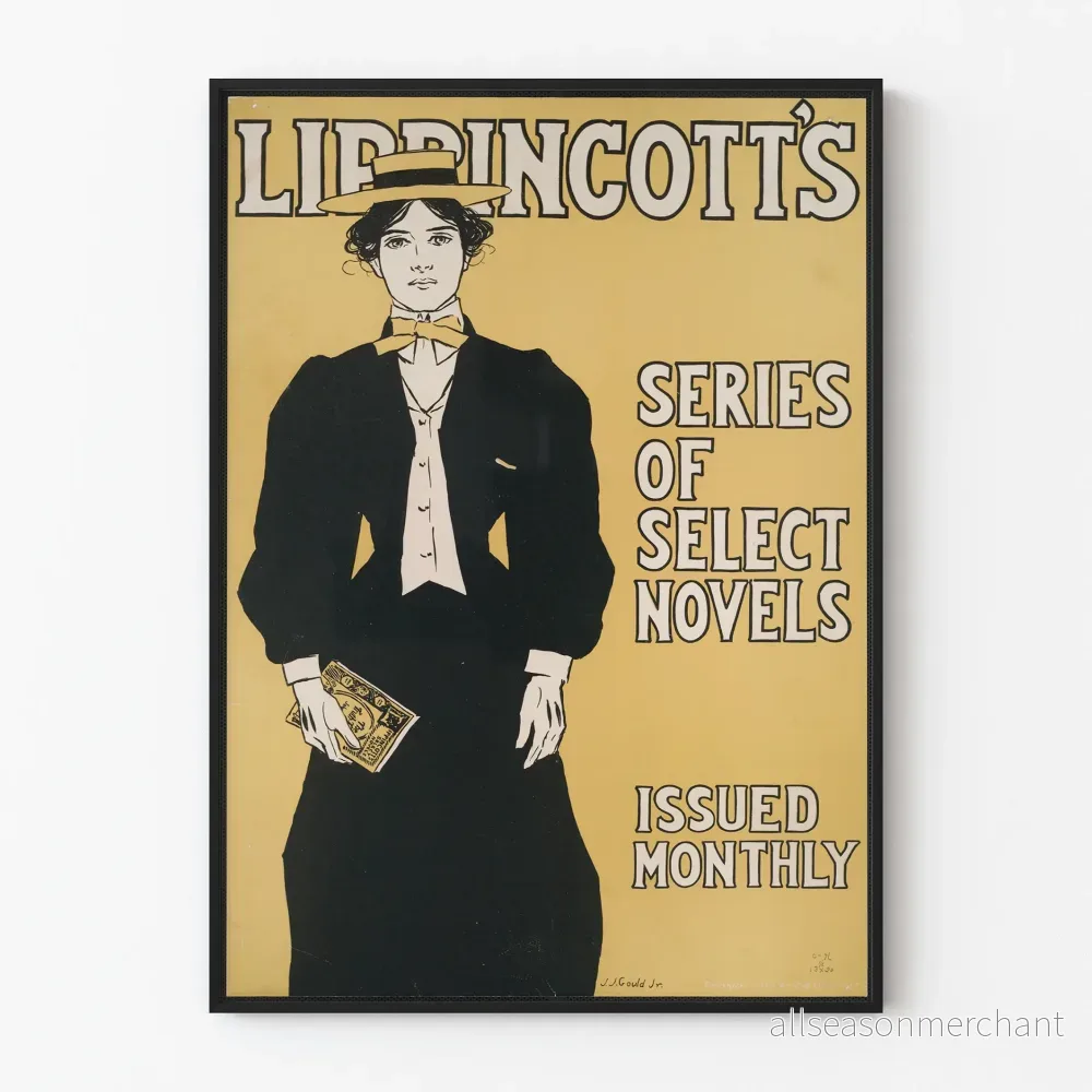 Vintageposter Lippincotts - Serie av utvalda månatliga romaner