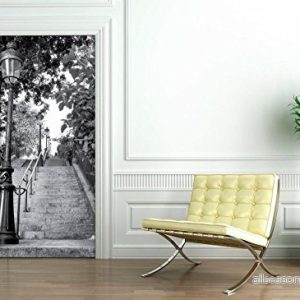 Ambiance Vinyldörrklistermärke Parisiska trappor 204 x 83 cm 5415231949694 Ambiance Vinyldörrklistermärke Parisiska trappor 204 x 83 cm 5415231949694