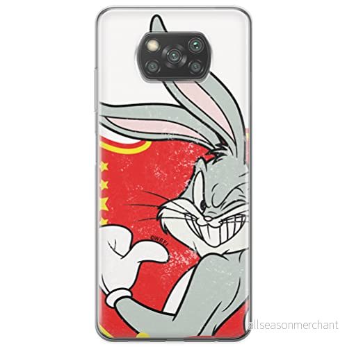 ERT GROUP mobiltelefonfodral för Xiaomi POCOPHONE X3 originalt och officiellt licensierat Looney Tunes mönster Bugs 010 optimalt anpassad till formen på mobiltelefonen, fodral tillverkad av TPU plast 5903537126067