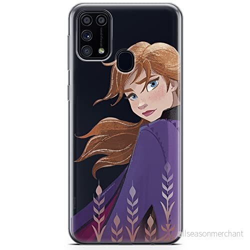 ERT GROUP mobiltelefonfodral för Samsung M31 originalt och officiellt licensierat Disney mönster Anna 002 optimalt anpassad till formen på mobiltelefonen, gedeeltelijk transparant 5904805474996