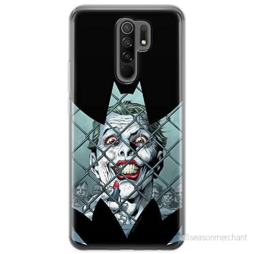 ERT GROUP mobiltelefonfodral för Xiaomi REDMI 9 originalt och officiellt licensierat DC mönster Joker 009 optimalt anpassad till formen på mobiltelefonen, fodral tillverkad av TPU plast 5903040307120