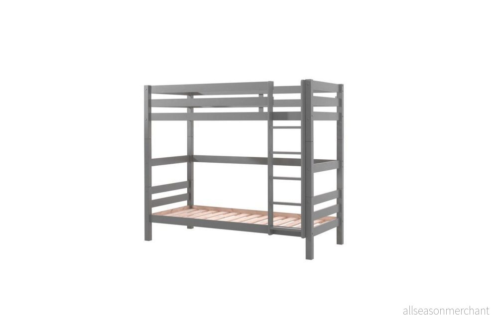 Vipack Våningssäng Pino 180 Cm Hög Grå 5420070234092