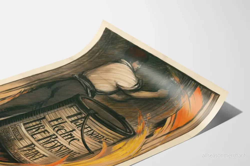 Vintageposter av brandbeständig målning Harrison Electric - Bild 3